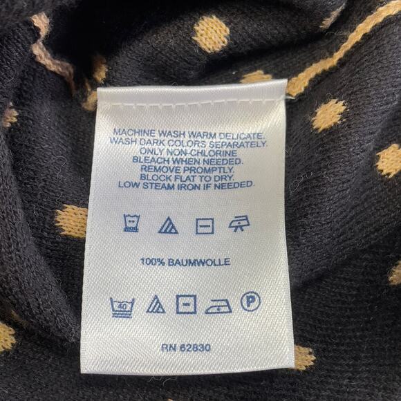 Lands End Polka Dot 100% Cotton Sweater 2XL - Picture 6 of 9